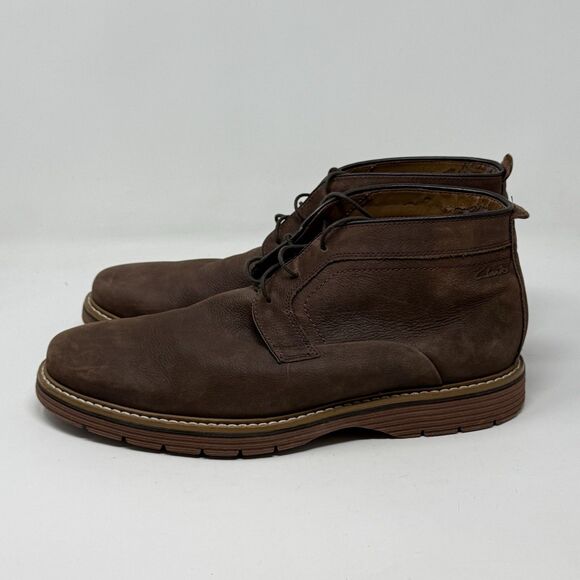 Clarks Newkirk Chukka Boots Mens 11 M Brown Leather Urban Preppy Gorpcore main image 14